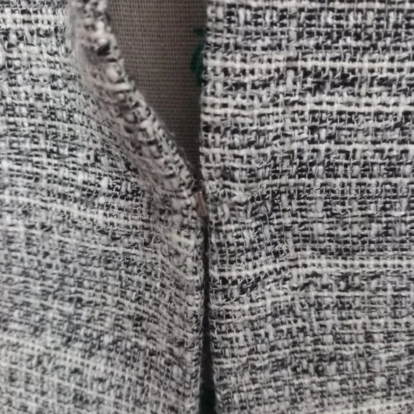 H&M Collarless grey blazer with modern simple lines, pockets (Size 10) - Picture 3 of 8